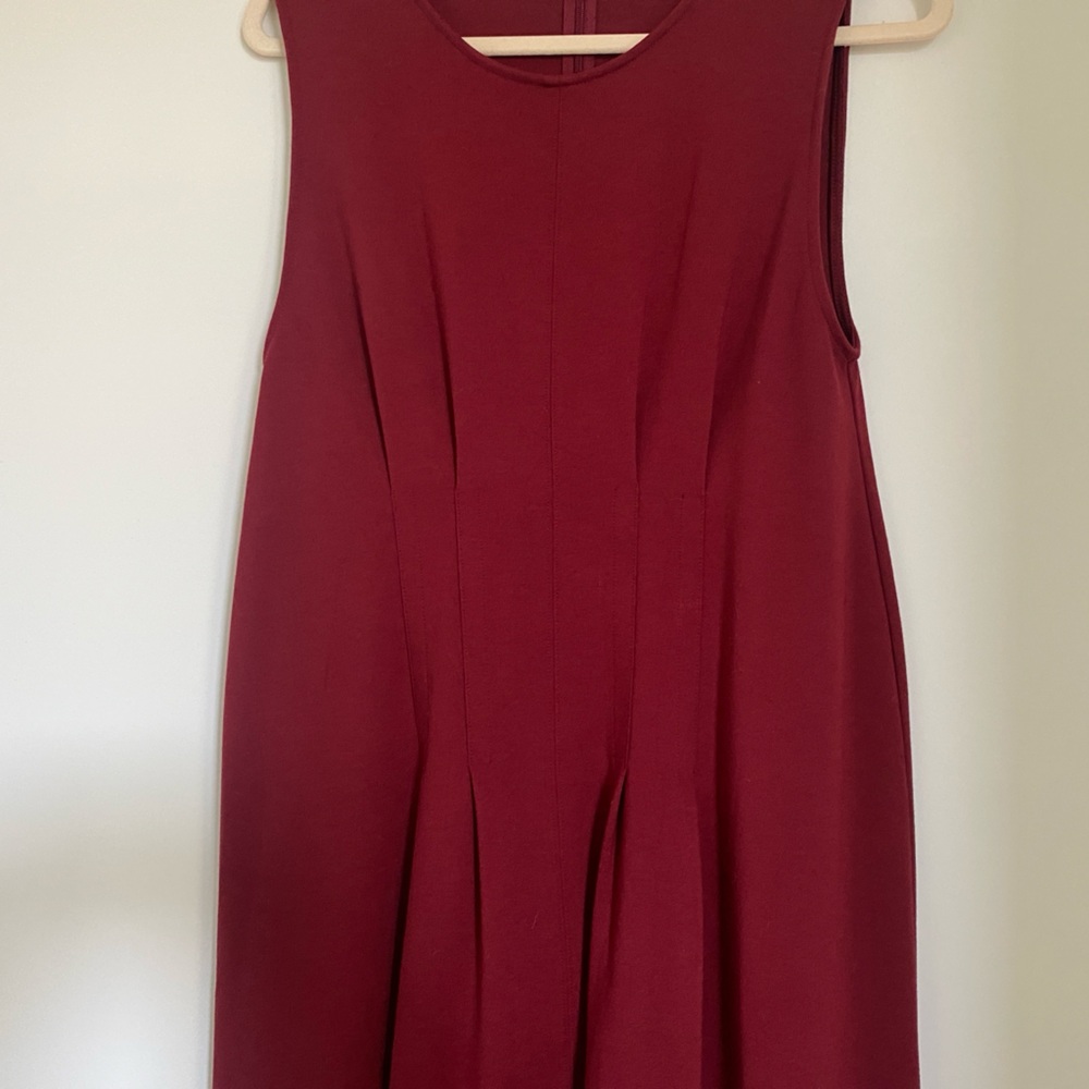 J. Crew Rich Burgundy Midi Dress